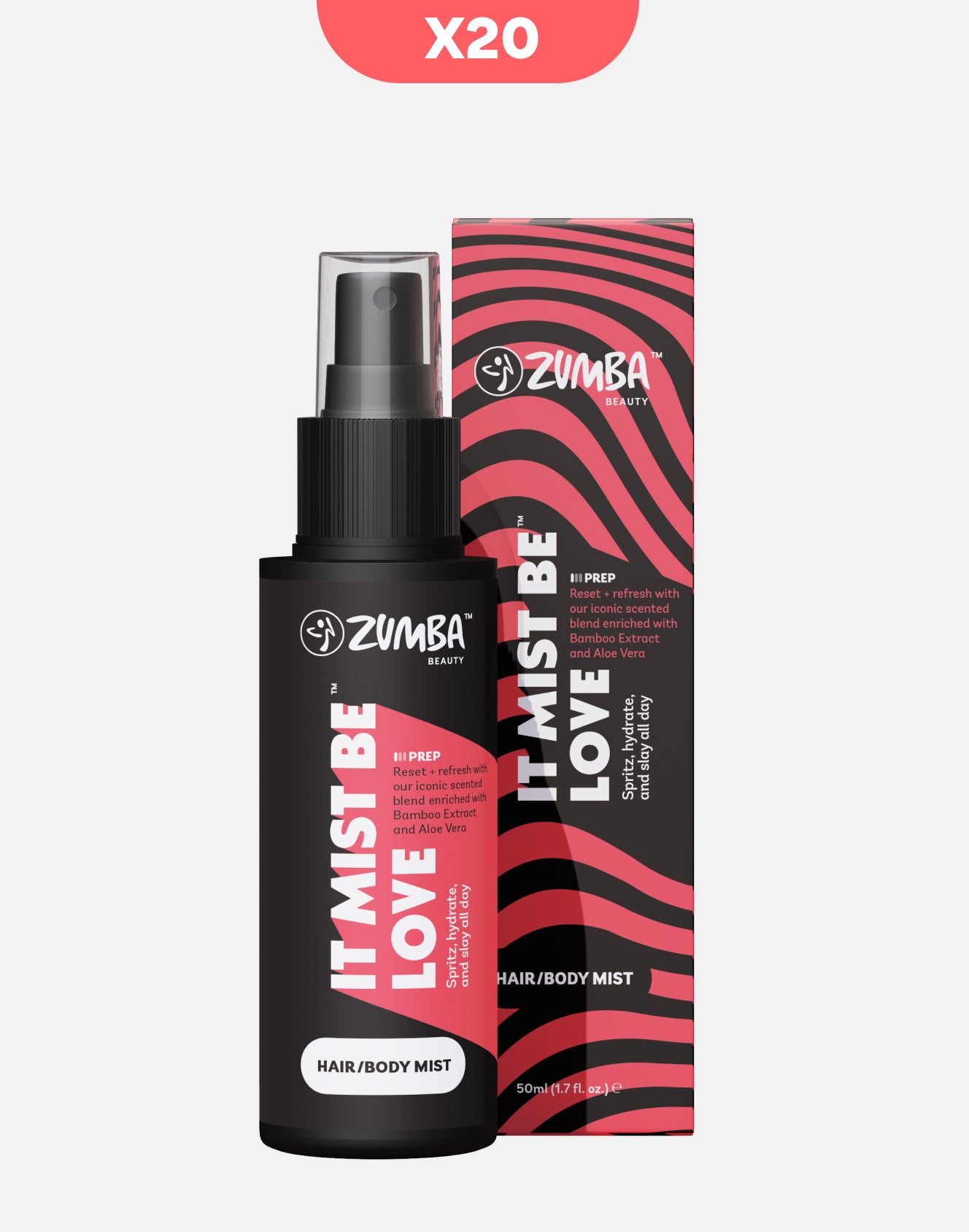 Zumba Beauty™ It Mist Be Love - Hair & Body Mist - Bundle